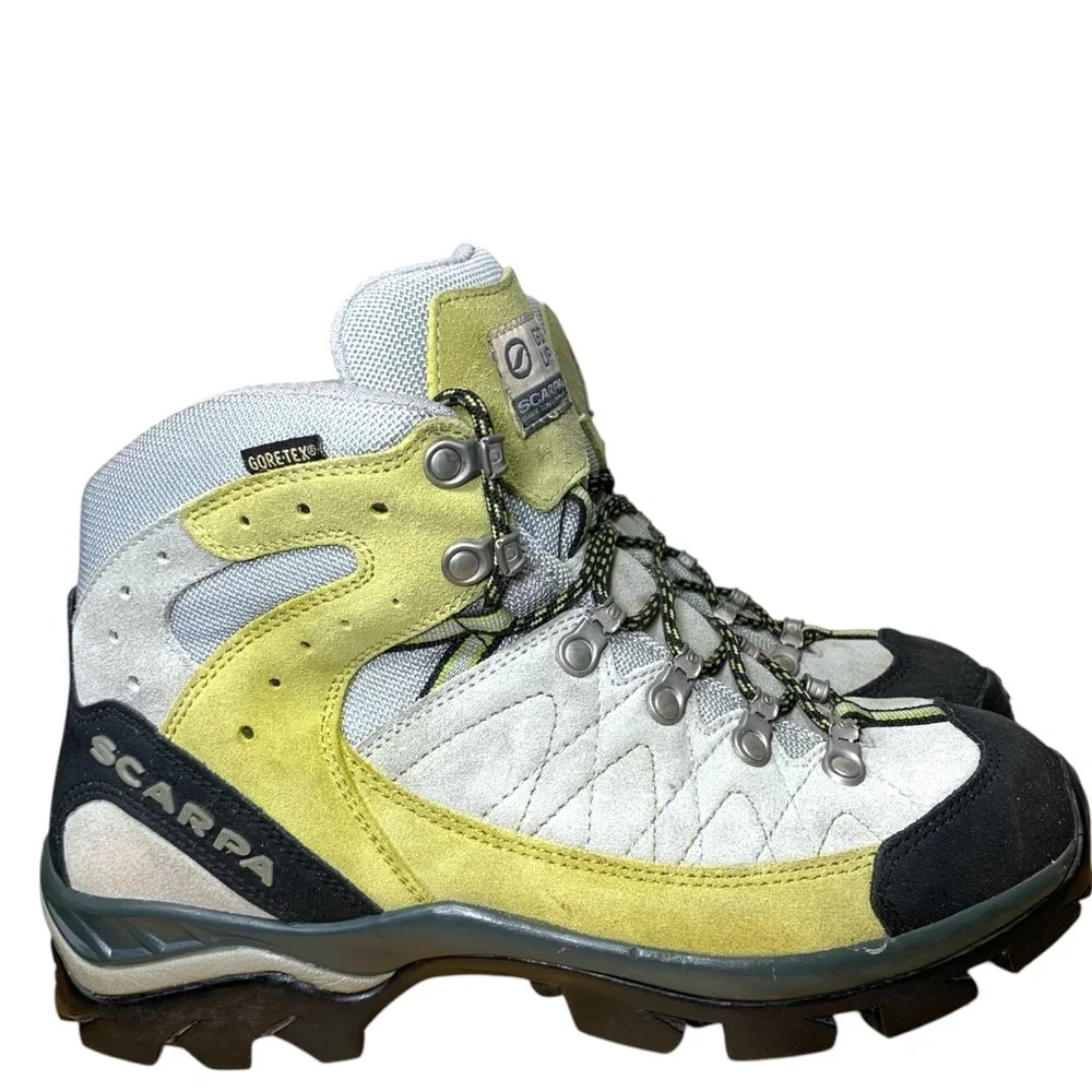 Scarpa Kailash GTX Hiking Boots Sz 40 EU W8.5/M7.5 Suede Gray Mountain Gorpcore - Picture 3 of 16